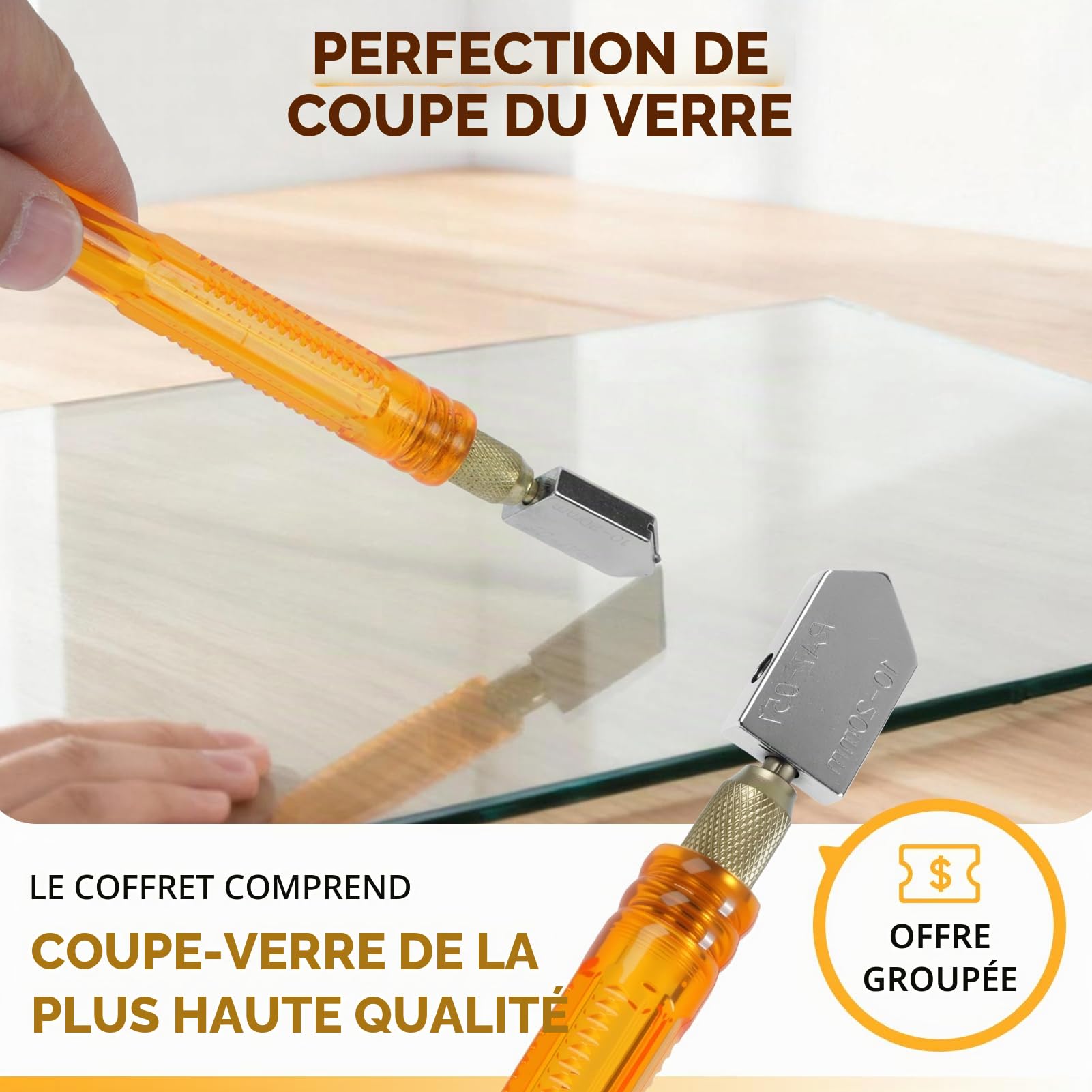 Kit de coupe pour bouteille en verre réglable Outil de bricolage, ensemble de machine de découpe en acier inoxydable pour vin bière alcool whisky alcool champagne bouteilles rondes de soda