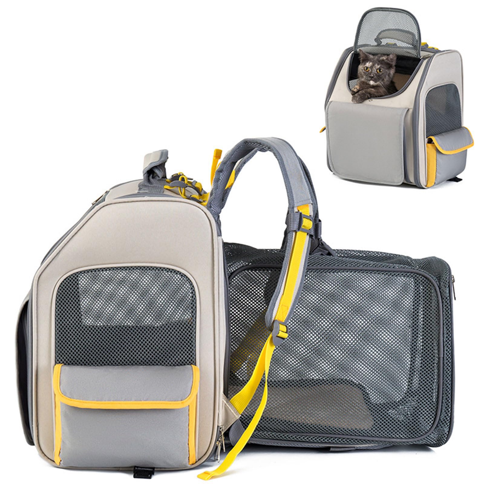 Gatti Outdoor Carriers Bag Estensibile Comodo Gatti Zaino Da Viaggio Borsa di Panno per Gatti Cani Trasportatori Pet Zaino