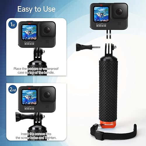 Miniatura 6 de Mystery Impermeable GoPro de mano subacuático deporte selfie stick monopod poste flotante agarre de mano (mango de mango) mango de buceo trípode