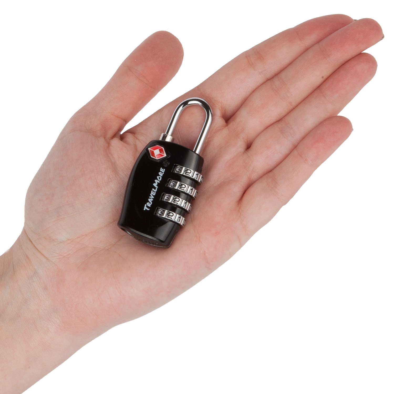 6 Pack TSA Approved Luggage Locks - 4 Digit Combination Padlocks For Suitcases, Bags & Lockers