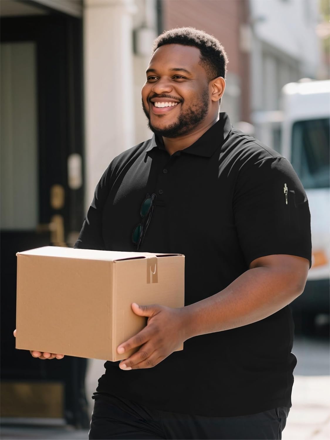 Big and Tall Polo Shirt for Men, Short Sleeve Plus Size Quick Dry Cool Polo Shirts for Golf, Hiking & Everyday Wear