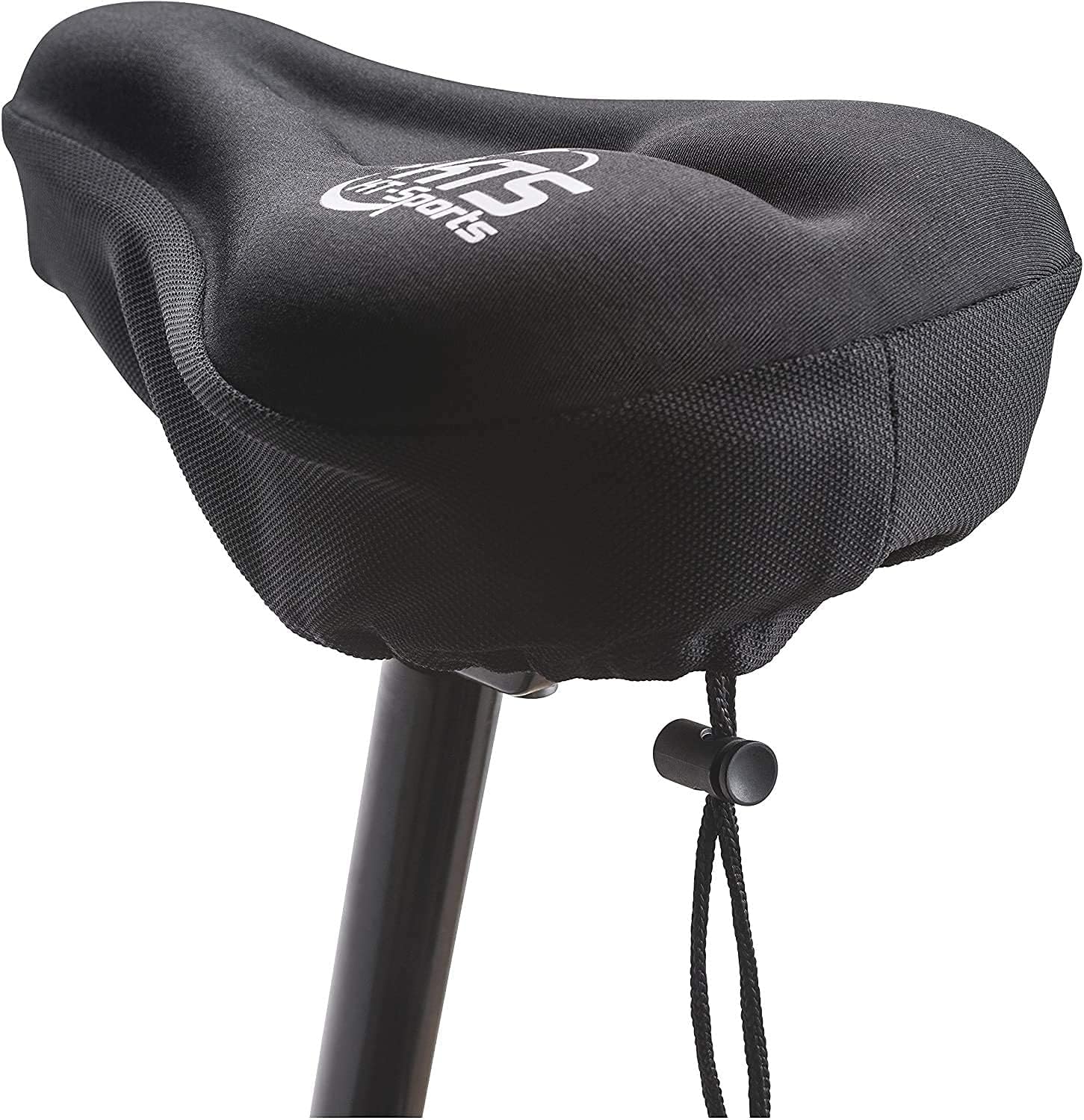 KT-Sports Exercise Bike Seat Cushion Comfort Gel Bicycle Seat Cover Padded Seat Covers for Bikes with Anti-Slip Design and Drawstring, Comfy Soft Mountain Road Bike Accessories for Men and Women