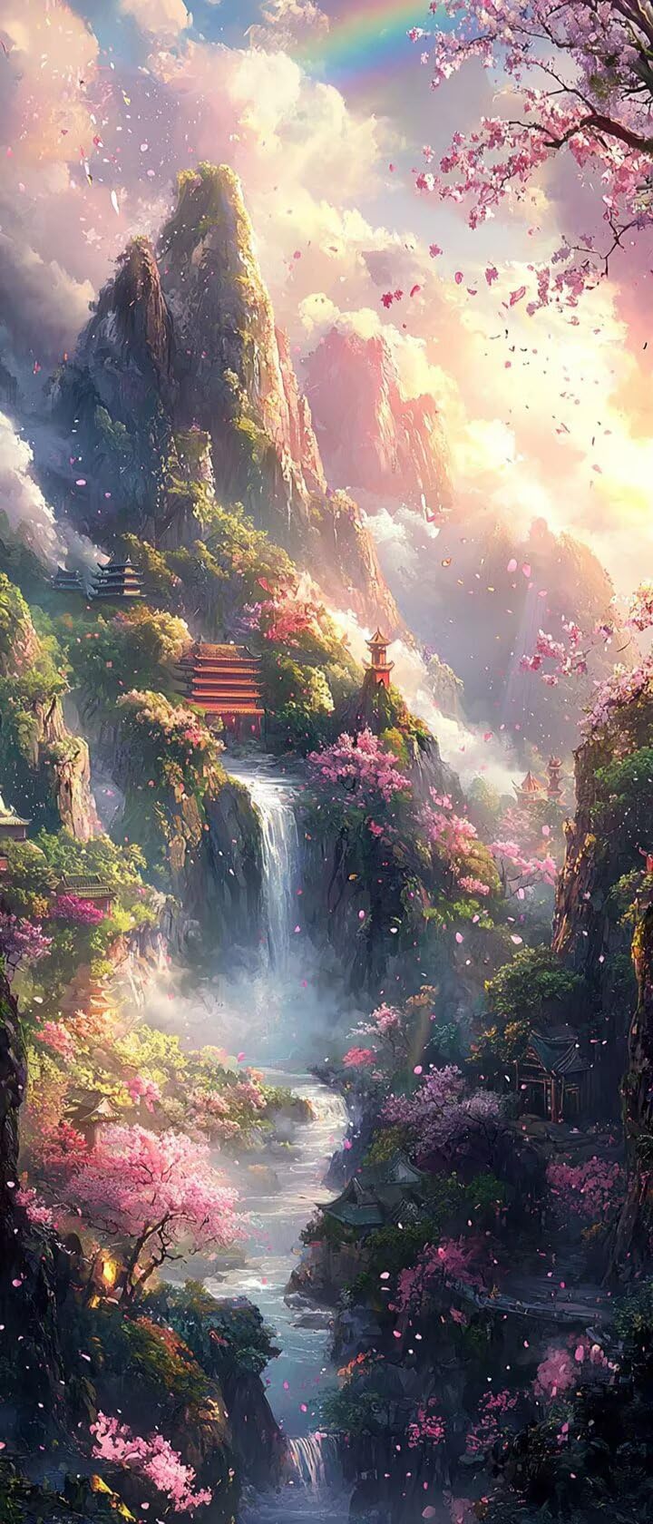 Malen Nach Zahlen 50x150cm Leinwand Dachboden Malen Nach Zahlen Erwachsene mit Ohne Rahmen, DIY Kreativ Set für Erwachsene mit Pinseln und Acrylfarbe, Deko Aussicht 1 Landschaft Geschenk, P0M-788