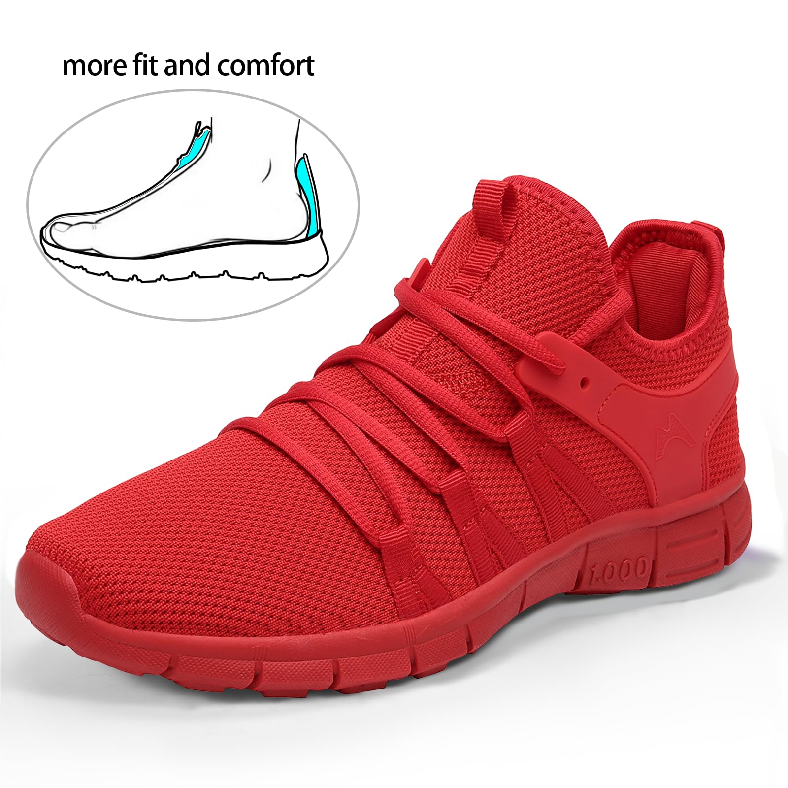 GUOBIOZIY Women Running Shoes Lightweight Tennis Shoes Non Slip Gym Workout Shoes Breathable Mesh Walking Womens Sneakers Black 7 5 592a8cff 9dc4 4920 9d7e 82ee354dfd58.aaf3494ed79fd602c62fa1b3a8225215 - View #2