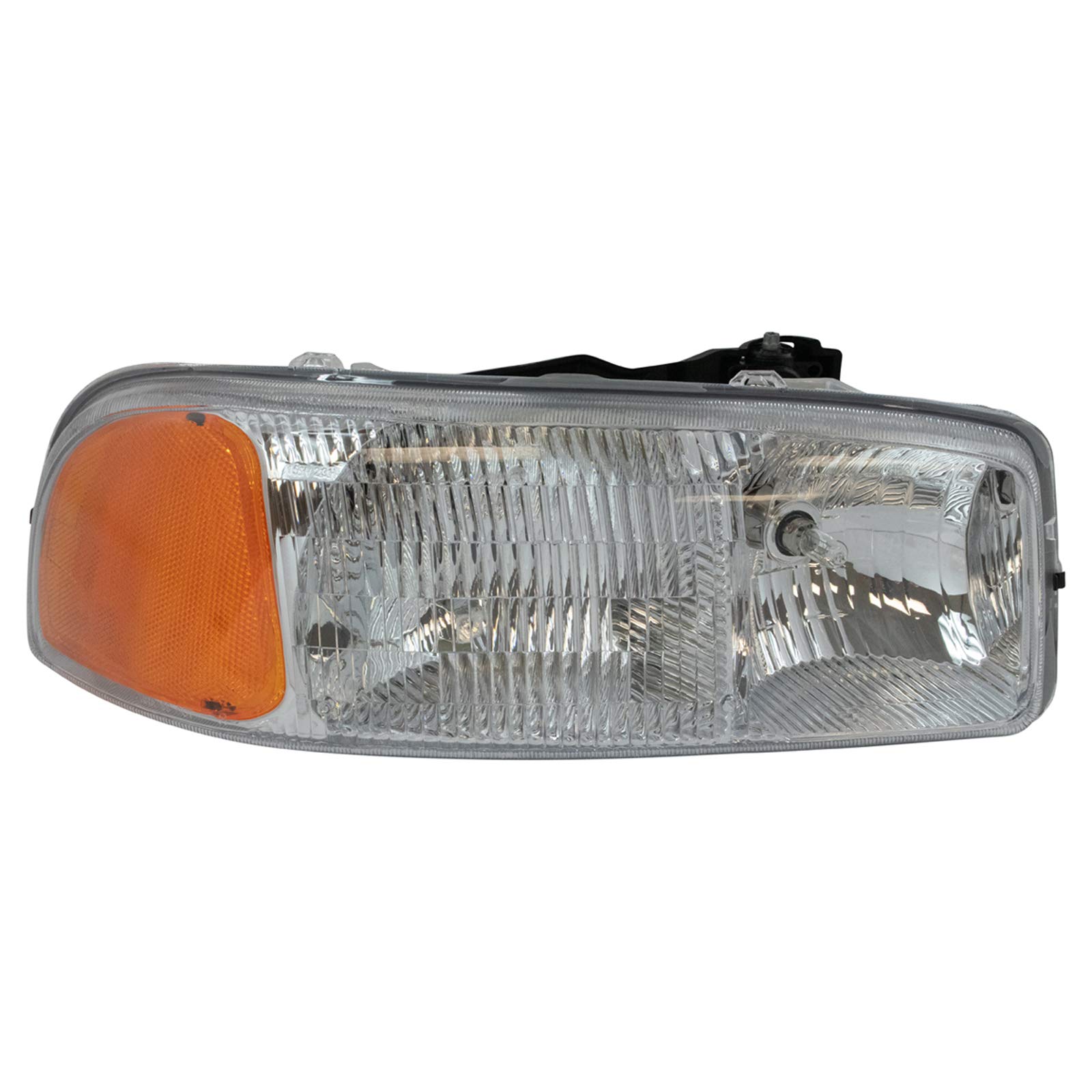 TRQ Passenger Side Headlight Assembly Compatible with 1999-2006 GMC Sierra 1500 2001-2006 1500 3500 HD 2007 Classic 2000-2006 Yukon Yukon XL 1500 2500 1999-2004 Sierra 2500 2001-2006 2500 HD GM2503188