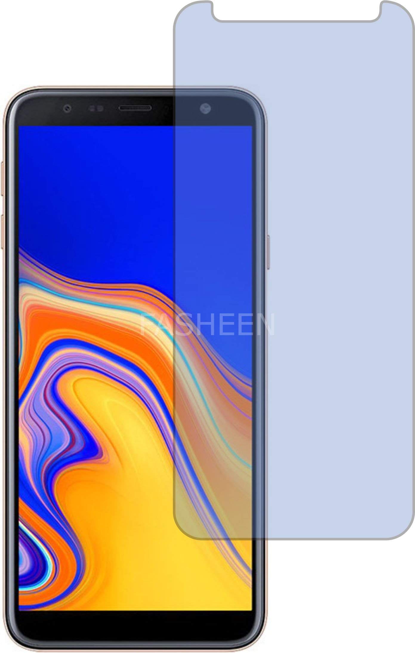 FASHEEN AntiBlue Light Tempered Glass ScreenGuard, Eye Protective, Flexible, Made 9H Fiber Not Glass, ShatterProof Impossible AntiBlue Light Screen Guard for SAMSUNG GALAXY J4 PLUS