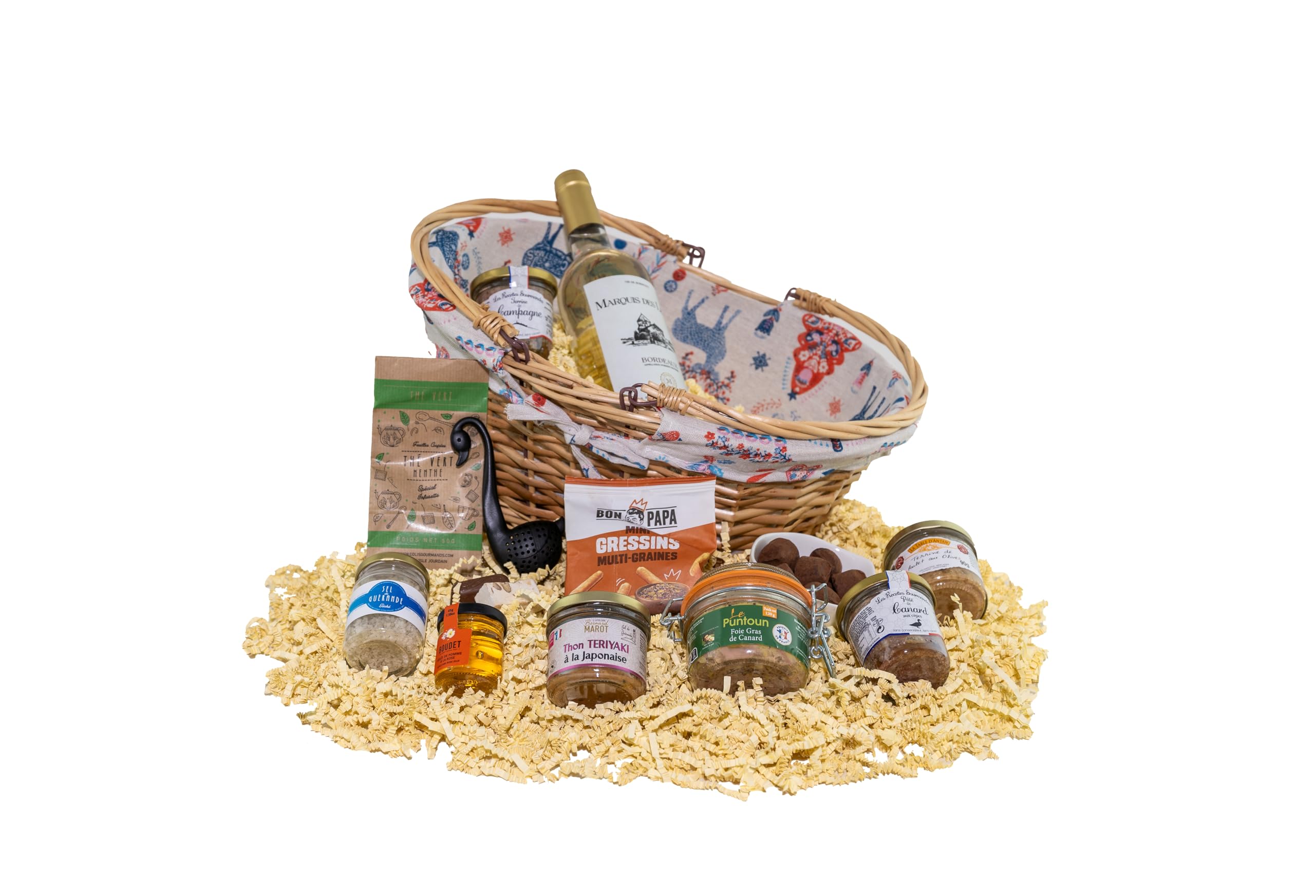 COLIS GOURMANDS - Panier Garni - Coffret Gourmand À Offrir - Idéal pour Cadeau Fête des Mères, Fête des Pères, Anniversaire, Noël, Retraite