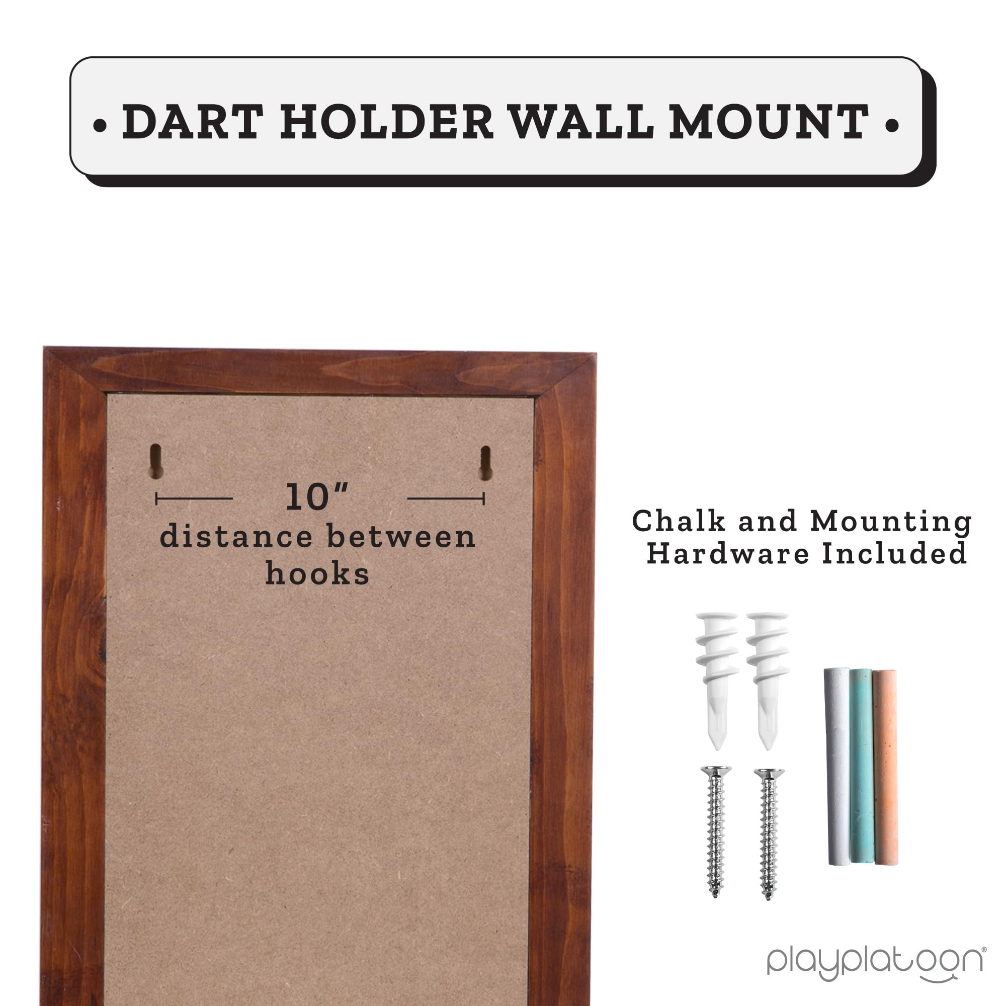 Play Platoon Dart Anzeigetafel & Darthalter Wandhalterung mit Flaschenöffner - Holz Score Board Professionelles Dartzubehör Darthalter