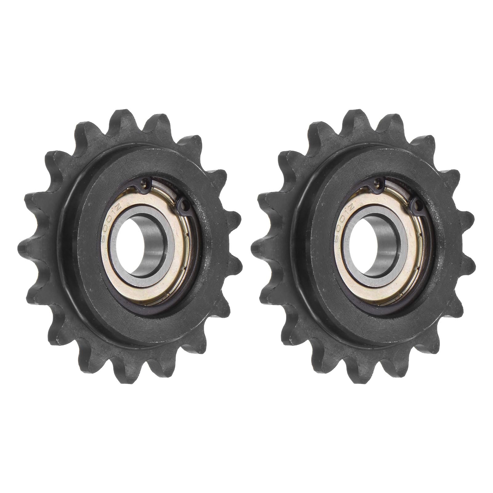 uxcell #35 Chain Idler Sprocket, 10mm Bore 3/8" Pitch 15 Tooth Sprocket Tensioner, C45 Carbon Steel 35 Roller Chain Sprocket with Bearing for ISO 06C Chain, 2Pcs — Amazon image 8