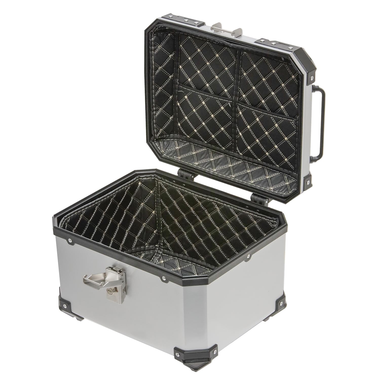 バイクトップケース Amazon | リアボックス 45L スクエアタイプ シルバー 銀 トップケース