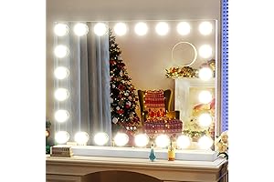 24 Extra Bulbs Vanity Mirror with Lights, 32WX24L Tabletop Hollyhood Makeup Mirror