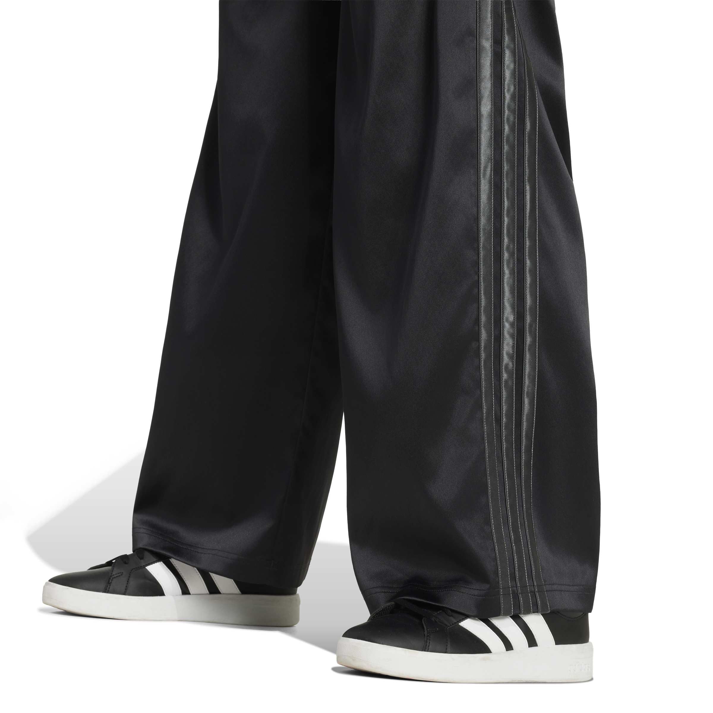 adidas Unisex Kids SATINHOSE, WEITES Bein