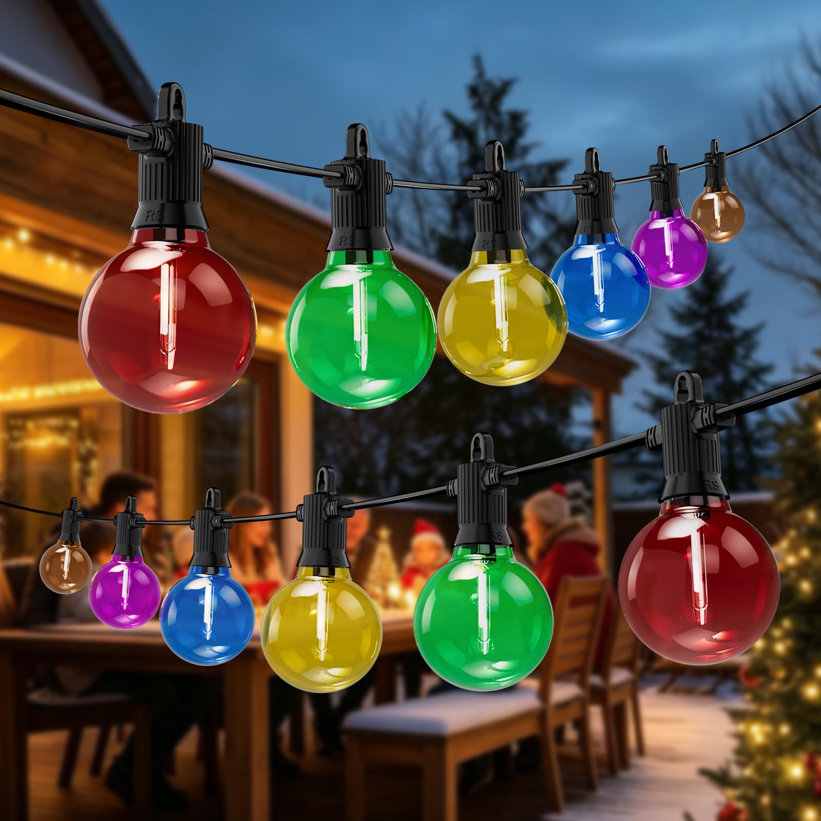 Kawaya 90M Garden Lights String for Christmas Décor IP65, 146 LED Bulbs — image 1