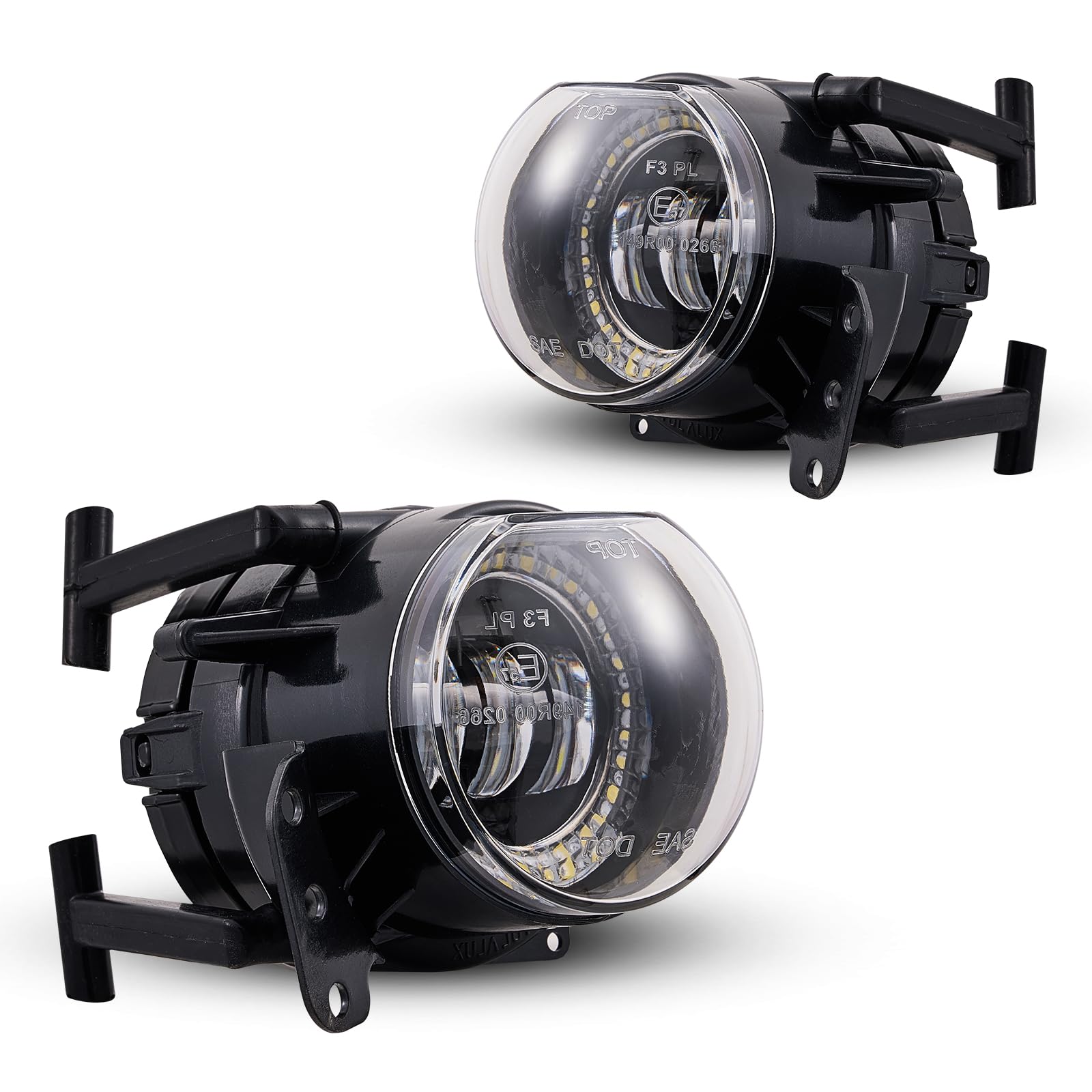 Led Nebelscheinwerfer für 2003-2008 BMW 5er(E60 E61, 525i 525xi 530i 530xi 545i 550i)/3er(E46, 325Ci 330Ci Cabrio/Coupé) 1 Paar, klare Linse