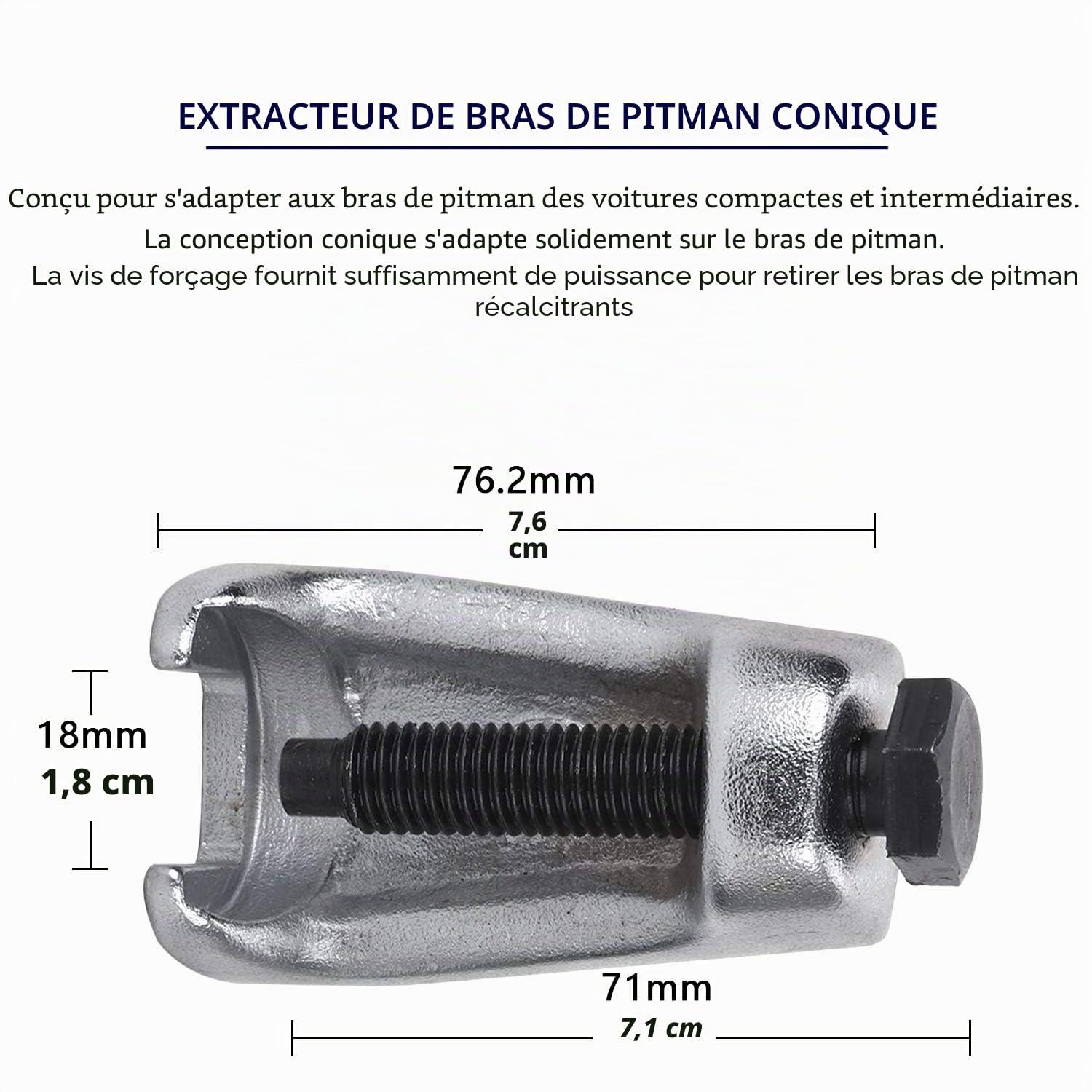 CCLIFE 5 pièces kit arrache rotule pour triangle de suspension Extracteur de rotule universel | Extracteur de rotule - Outil universel pour exprimer sans endommager tous les joints à rotule sur le châssis