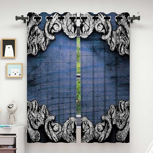 Cortinas victorianas para habitacion opacas, divisores de puerta de tela opaca de 55 pulgadas de ancho por 55 pulgadas de alto