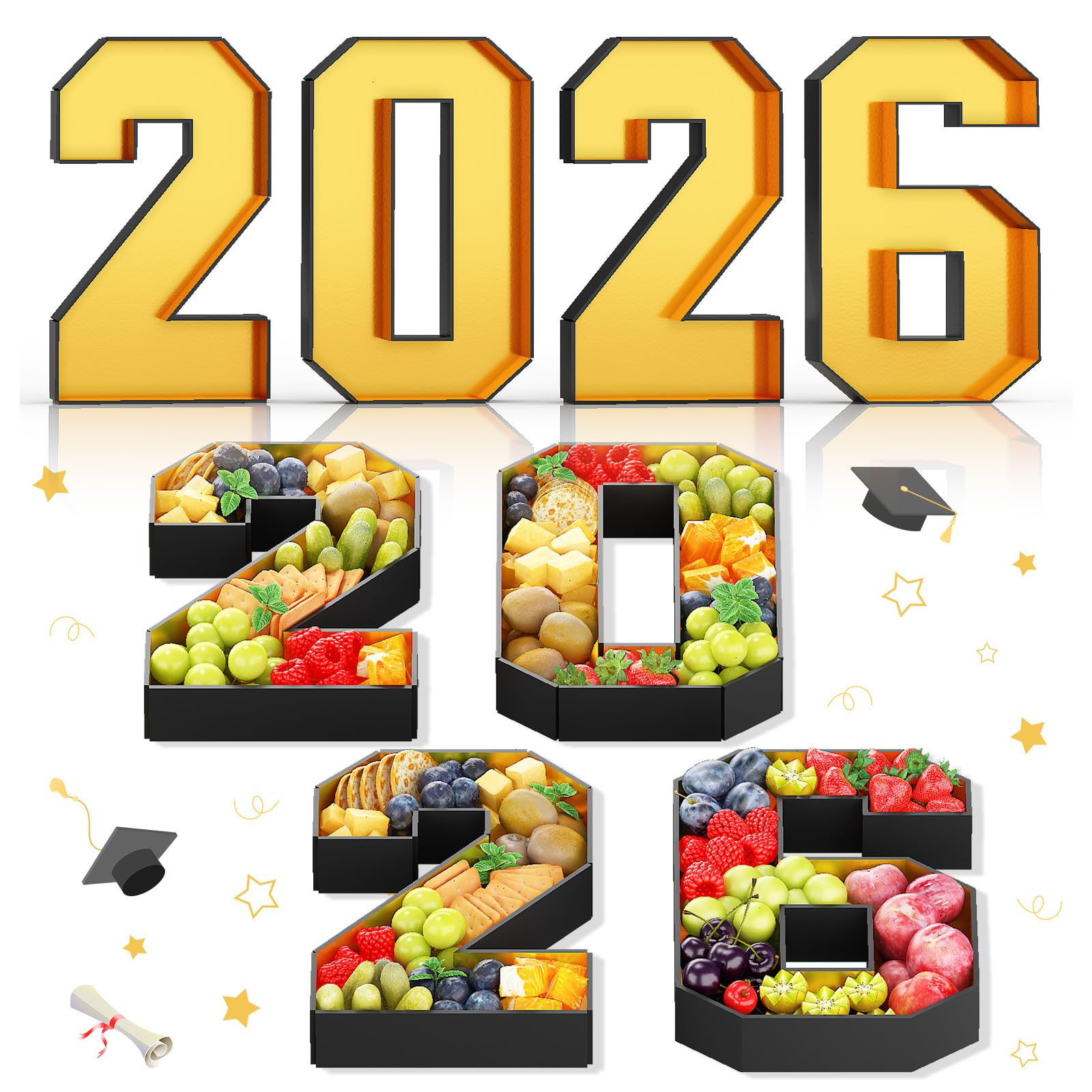 Plateau en carton 2026 pour charcuterie et buffet de diplôme
