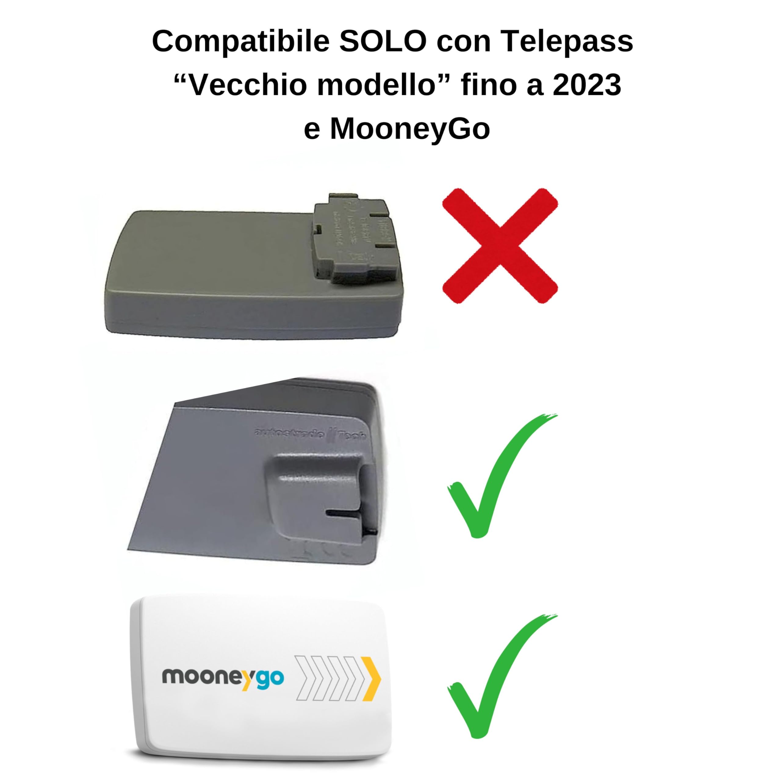 Clip Supporto Telepedaggio T.Pass 2019 - Fissaggio Removibile 3x3cm - Foto 5