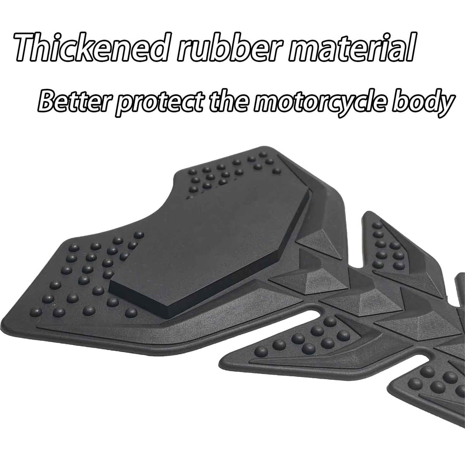 Für Kawasaki Für ZX6R Für ZX-6R 2009-2025 Motorrad Gummi Anti-Rutsch Aufkleber Tank Pad Schützende Seite Dekorative Stick Geeignet