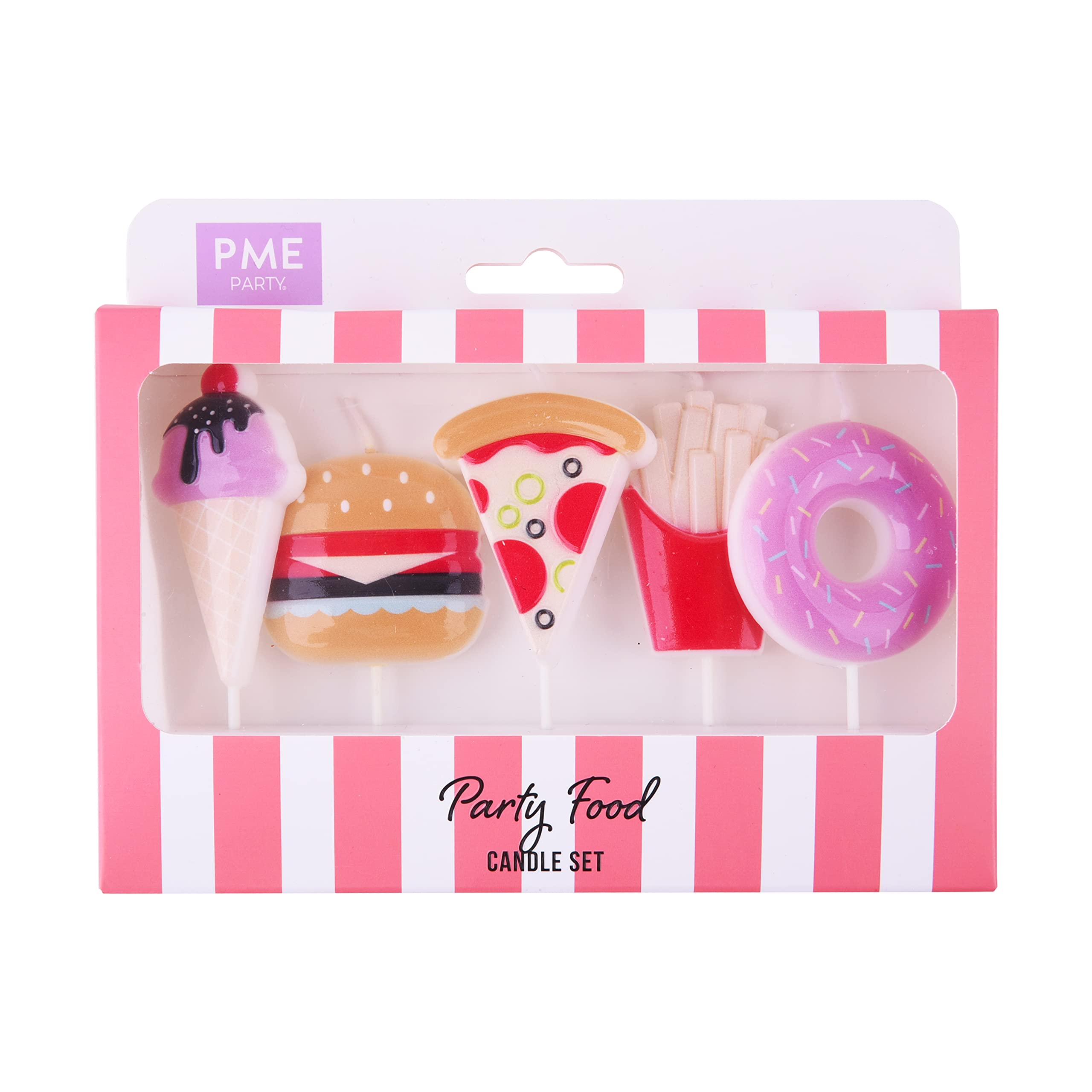 PME Party Food Pick Candles, Pack of 5