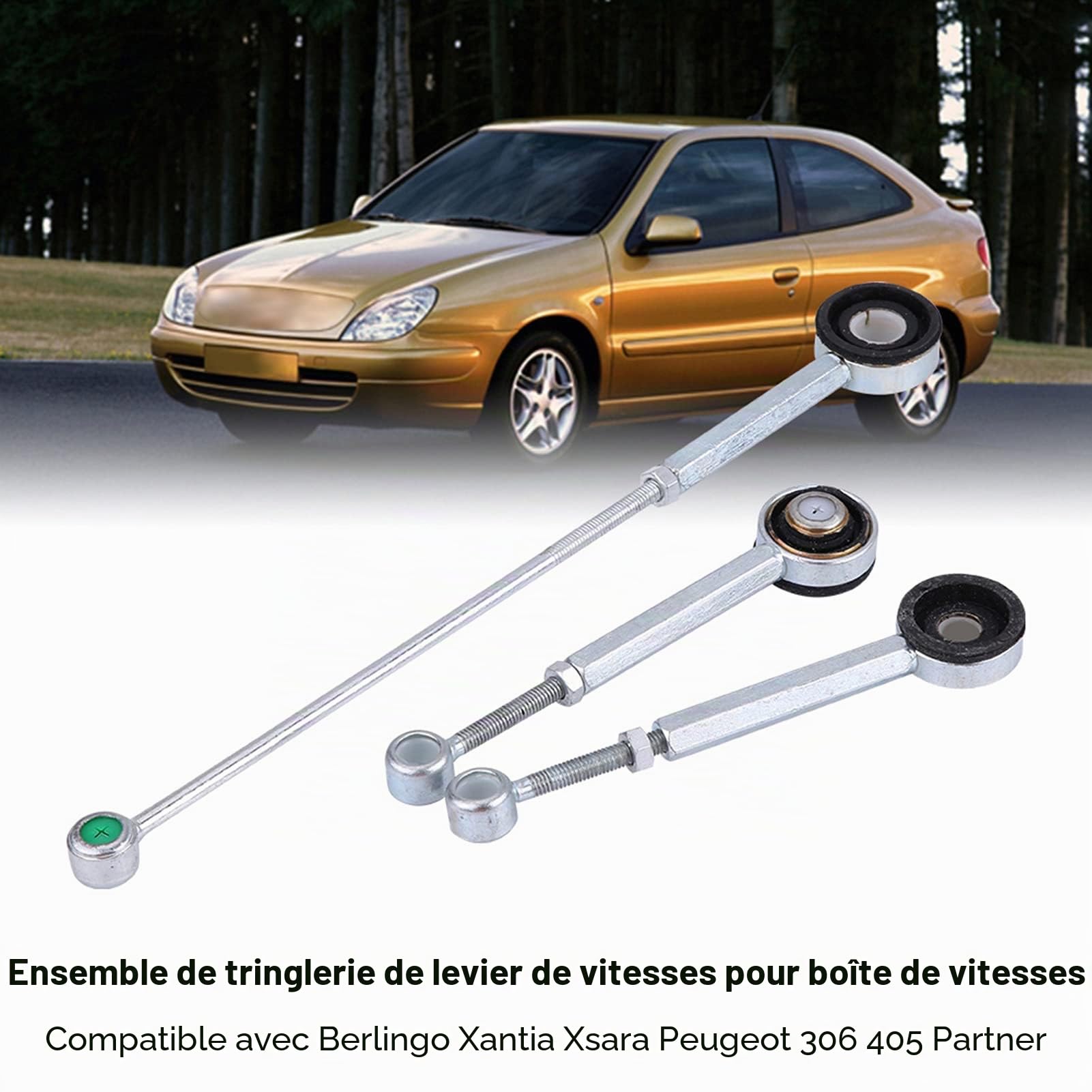Ensemble de tiges de liaison de boîte de vitesses pour Xantia 306 93-01 405 Partner