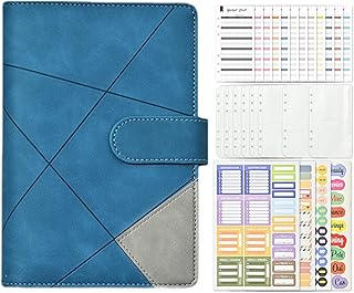 pasta dinheiro para dinheiro - Pasta dinheiro | Pasta dinheiro com 6 anéis, pasta economia dinheiro em folha solta com fivela magnética para orçamento e Enjovdery