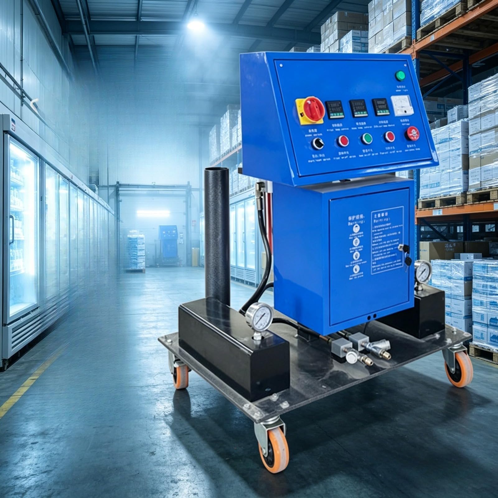 Máquina de pulverización de poliuretano de alta presión con salida estable, pulverizador de espuma profesional para aislamiento de almacén, revestimiento de hormigón y sellado estructural