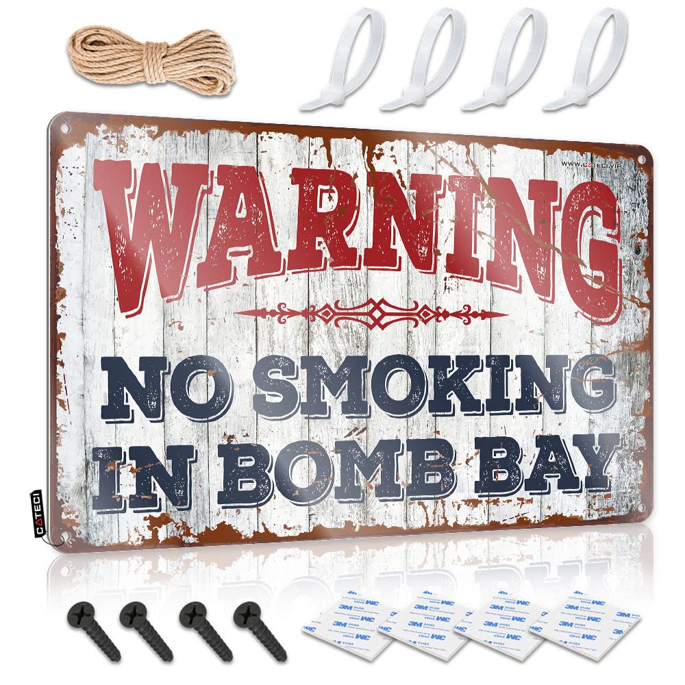 Print Signs Return | Warning No Smoking In Bomb Bay Core Gamer Decoration(30X40CM)
