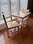 Amazon Basics Kids Solid Wood Table and 2 Chair Set, Natural : Amazon ...