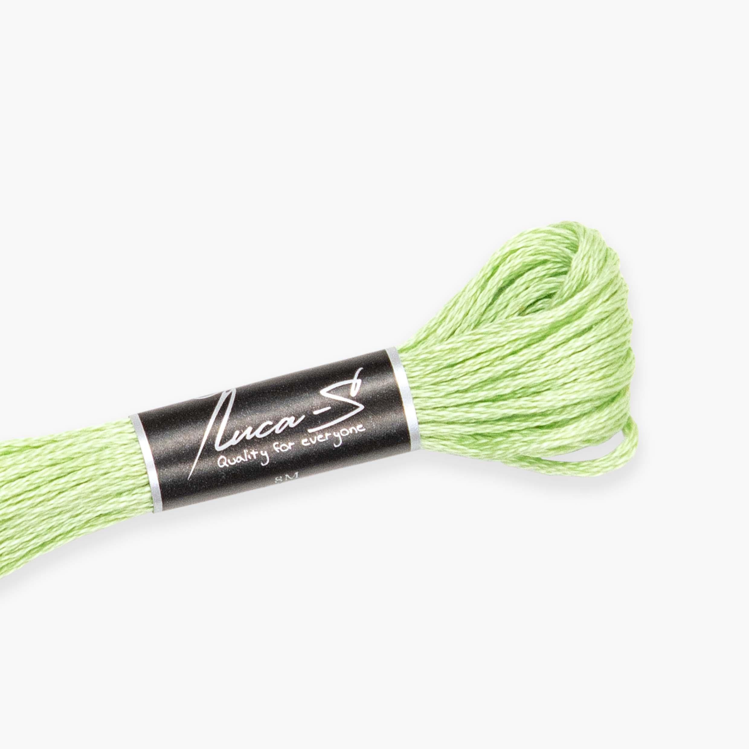 Premium Embroidery Thread Luca-S, 100% Giza Cotton, Oeko TEX Certified Stranded Cotton - 252 / DMC 164 / Anchor 240