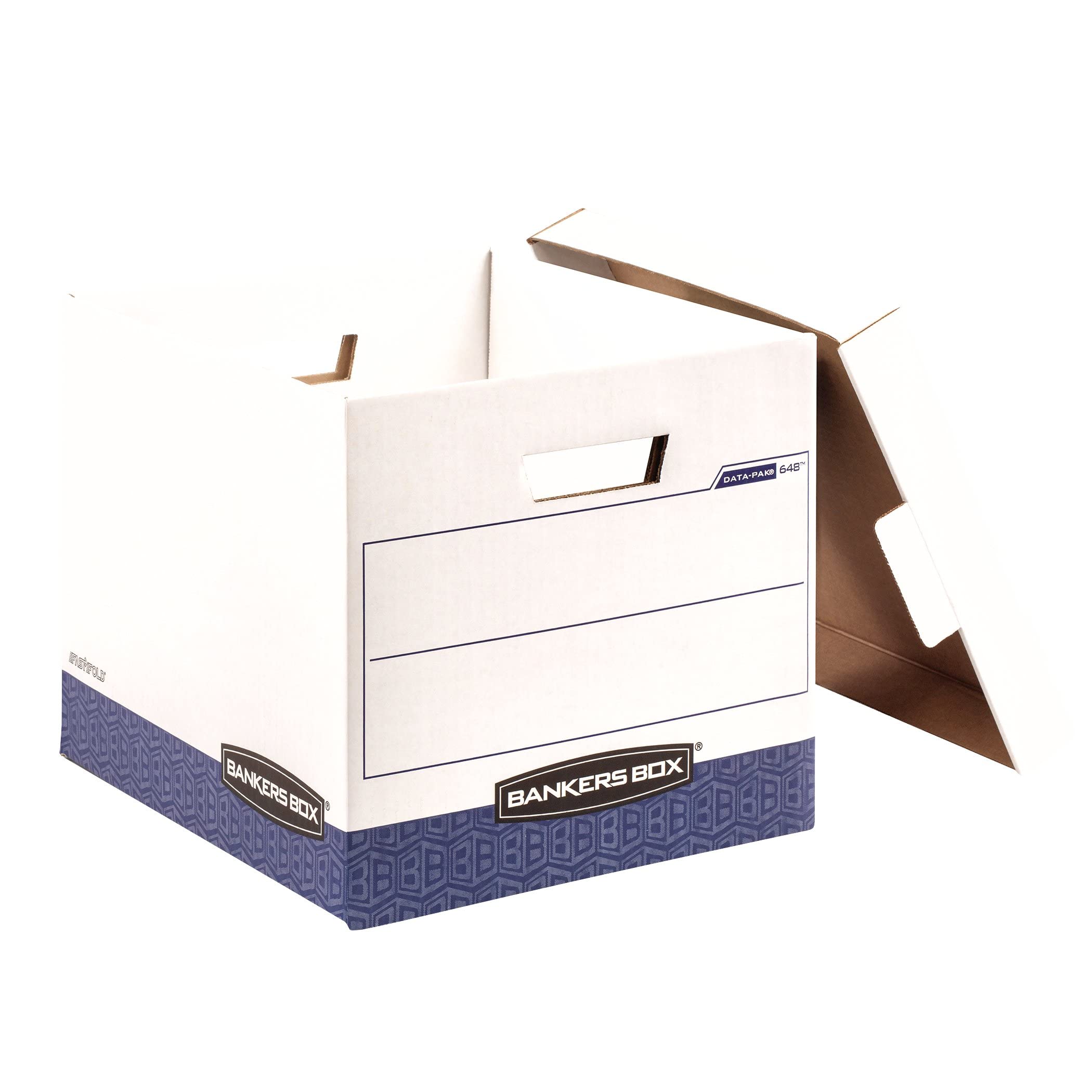 Bankers Box 12-Pack Data Pak File Storage Boxes with Lids FastFold Assembly STOR FILE 00648 — view 5