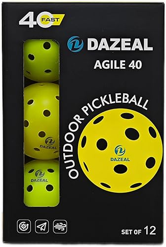 40-Hole USAPA Pickleballs  Durable Outdoor Balls for Clubs & Beginners, Precision Drilled Holes & Seamless Design for Consistent Performance