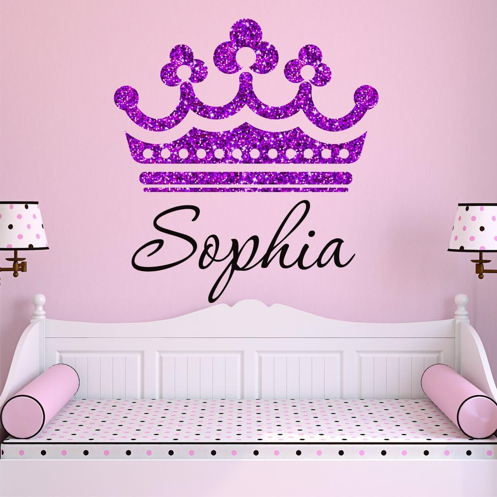 Cinderella Carriage Monogram Wall Decal Personalized Princess Wall