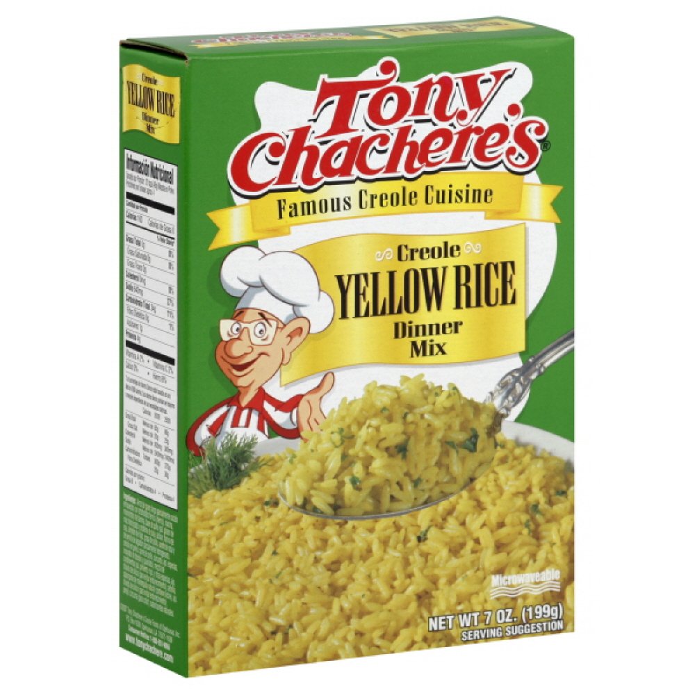 Tony Chachere's Rice Mix Creole Yellow, 7-Ounce (Pack of 6)