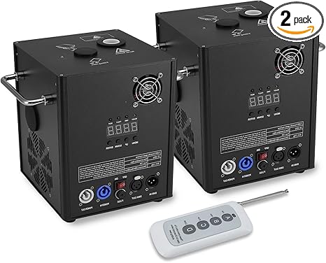 2PCS Stage Light Machine 500W 3–13 ft Adjustable with Cold Effect Fountain,with Remote & DMX512 2CH Control Cold Lights Machine for Wedding, Stage, DJ, Disco, Party Celebration（Not Include Material ）