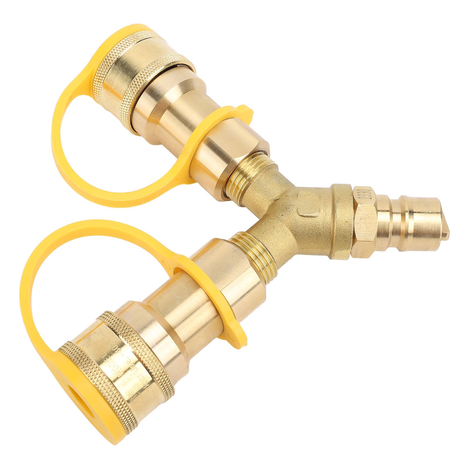 Adaptador divisor en Y de conexión rápida para RV y remolque de gas