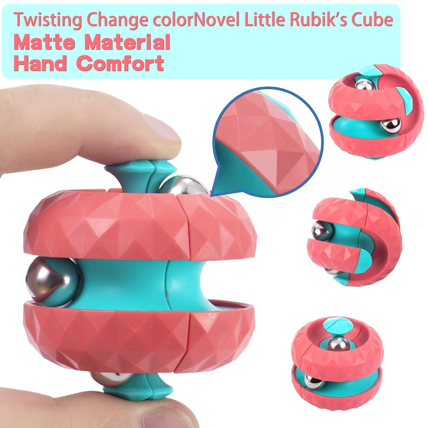 Paquete de 6 juguetes de bola de órbita, juguetes giratorios para ansiedad, grandes regalos de fiesta y juguetes creativos para descomprimir, juegos de rompecabezas como regalos para aliviar el estrés 3