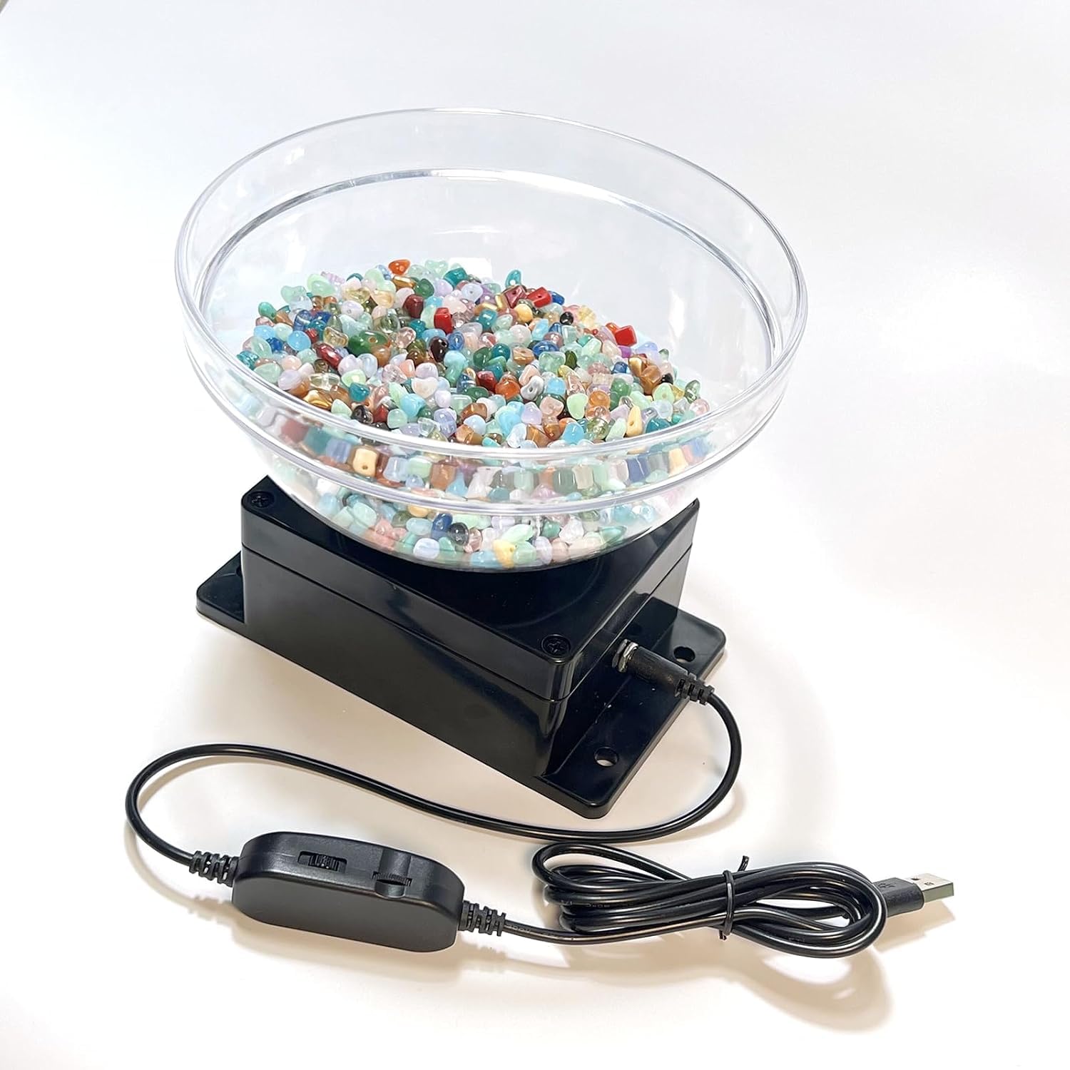 Eoweiot Kit para hacer cuentas con 2 agujas, cuentas de 2-6 mm, control de velocidad, para la fabricación de joyas.