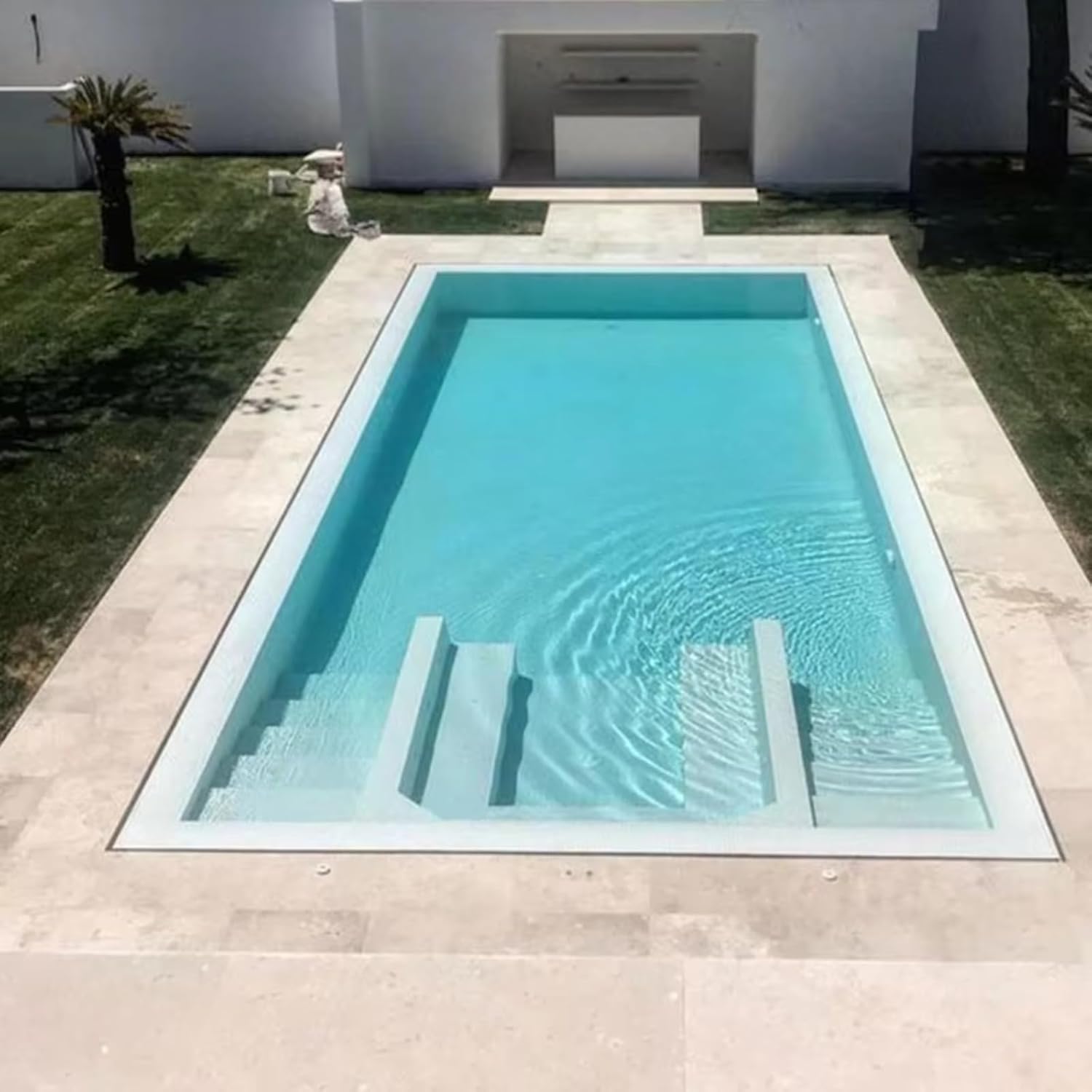 Family Swimming Pool Rectangular Underground Swimming Pool Acrylic Outdoor Pool Large Above Ground Pool for Family
