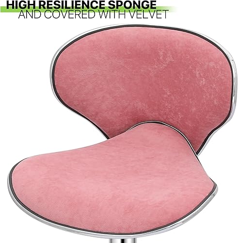 Miniatura 29 de Magshion Juego de 4 taburetes de bar giratorios ajustables de piel sintética para mostrador de comedor Negro -,Marrón,Canela/Escapada