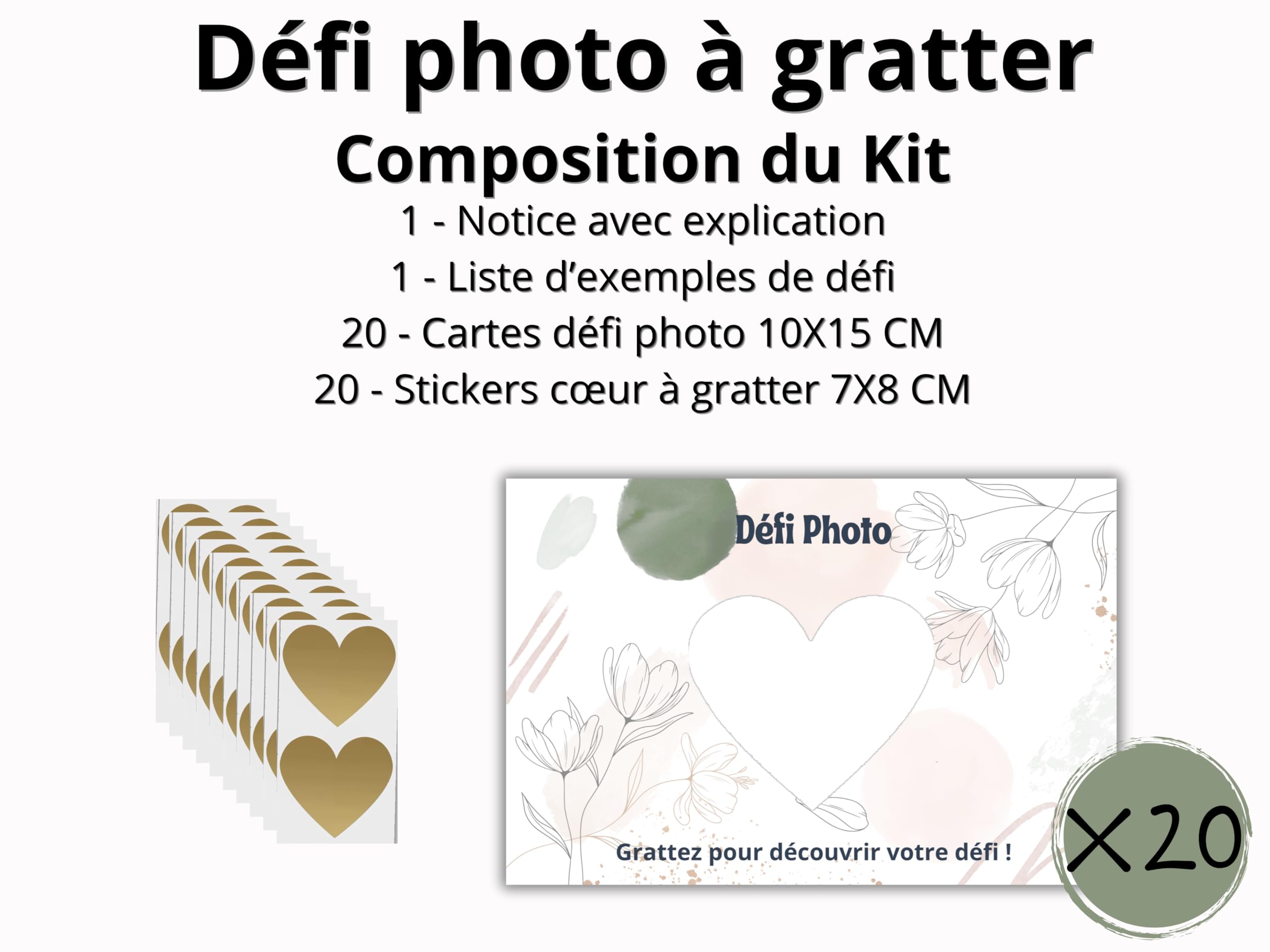 DREANA 25 Cartes Jeu Défi Photo Pour Mariage : Décorez Votre Table Et Animez Votre Réception