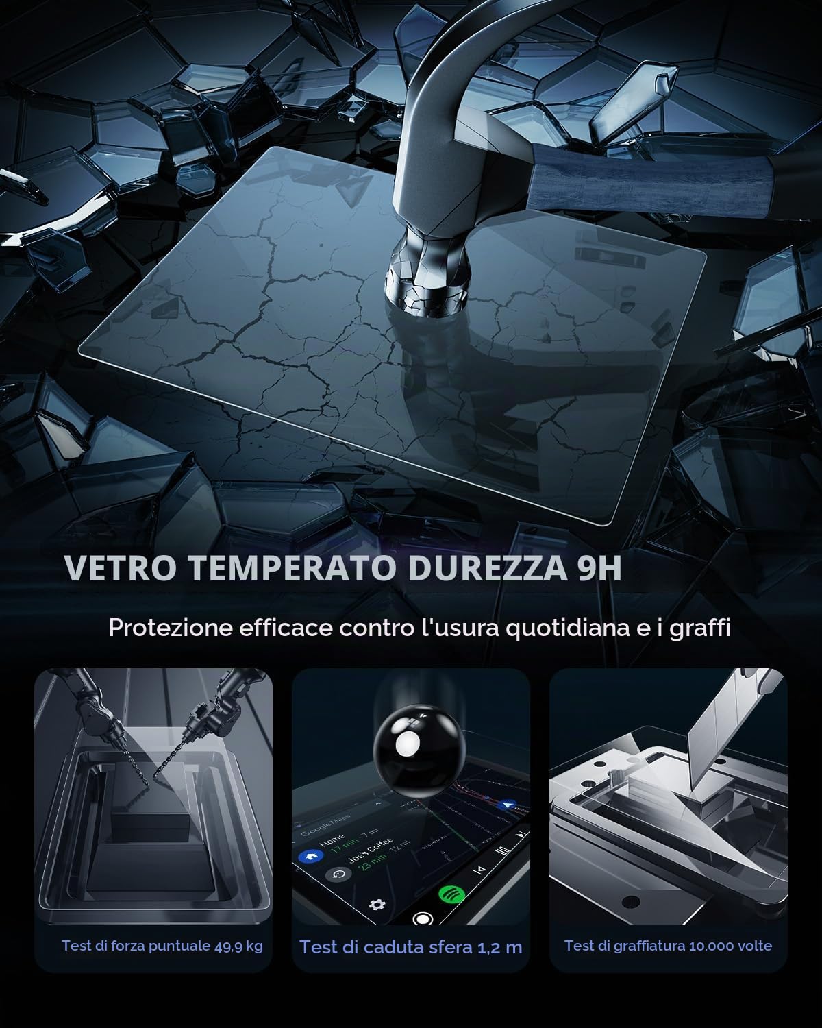LUWU Compatibile con BMW X5 G05 X6 G06 X7 XM i3 i4 i5 i7 iX 2022 2023 2024 Navigation Pellicola Protettiva Schermo 12,3 Pollici Vetro Tempered Pellicola Protettiva 9H Antigraffio X5 X6 X7 Accessori