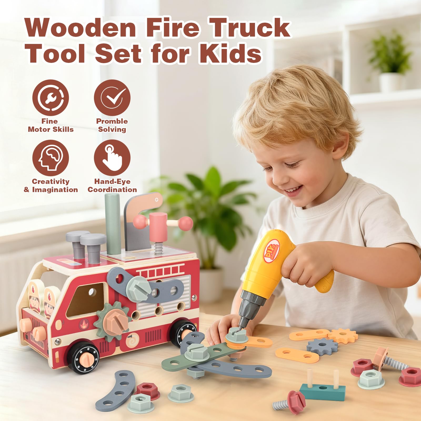 Vanplay Kids Tool Set including Toy Drill - Image 3