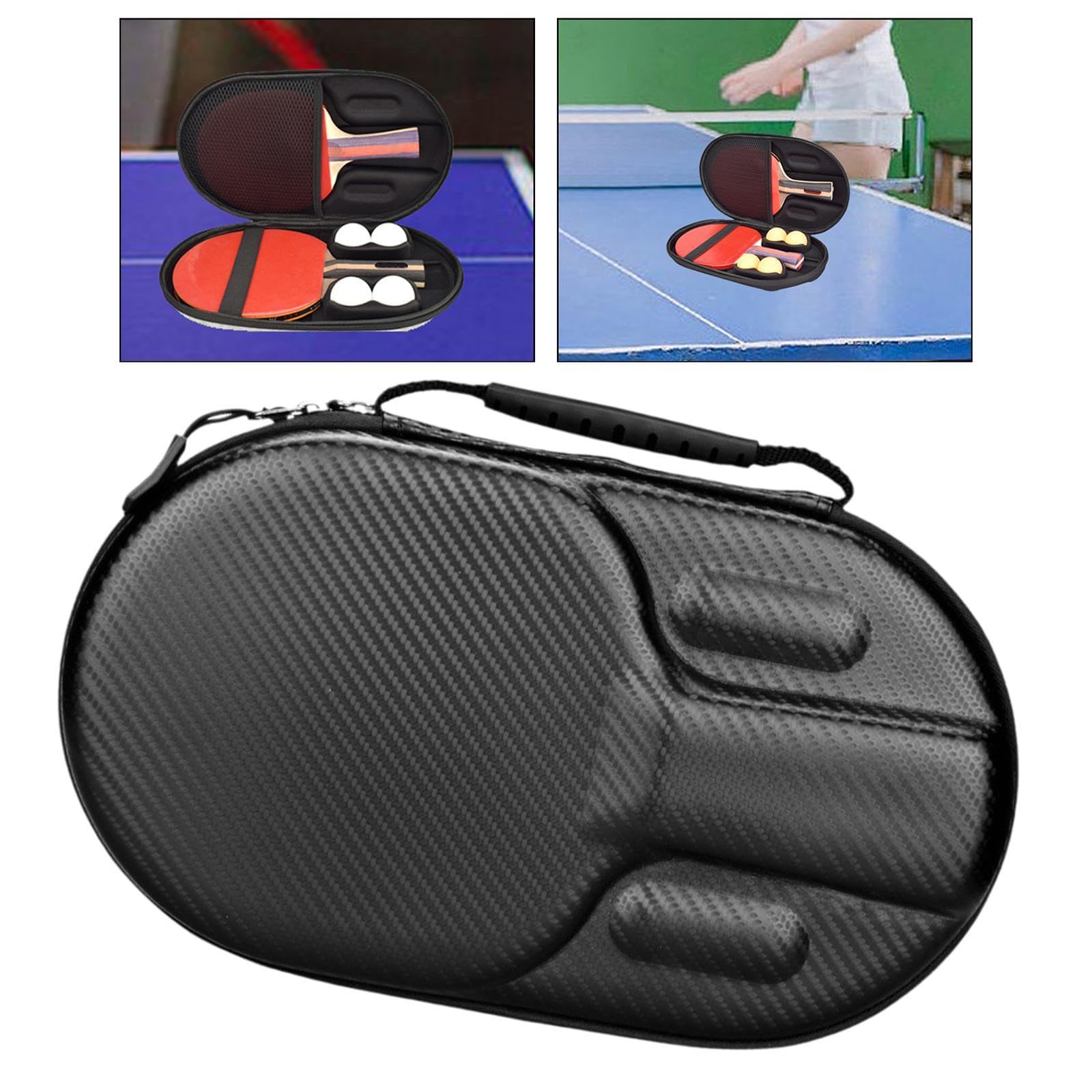 Estuche Rígido para Raquetas de Tenis de Mesa, Protección para Raquetas, Almacenamiento para Entrenamiento, Bolsa Antipolvo para Exteriores con