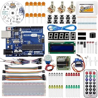 based on Arduino with Controller Board and USB Cable Compatiable with UNO R3 Including Sampe Projects Programming with Arduino IDE