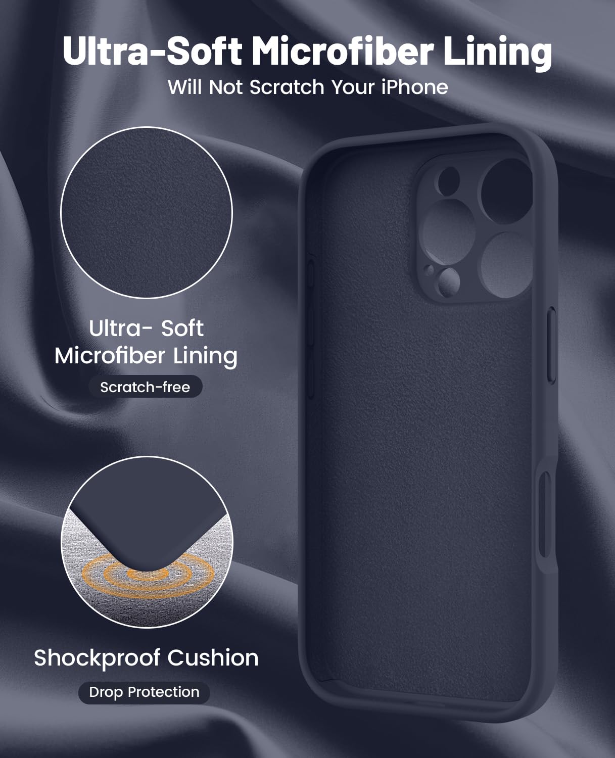 OTOFLY Silicone For IPhone 16 Pro Max Case (Upgraded To 17 Design Style - View #3