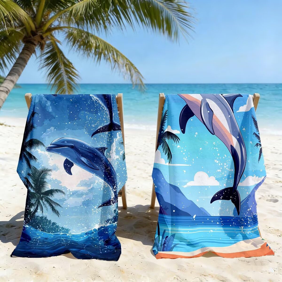 Ręcznik plażowy z mikrofibry, duży ręcznik plażowy 90 x 180 cm 2 sztuki, ręcznik gimnastyczny mężczyźni kobiety odporne na piasek ręczniki plażowe szybkoschnące ręczniki z mikrofibry akcesoria plażowe