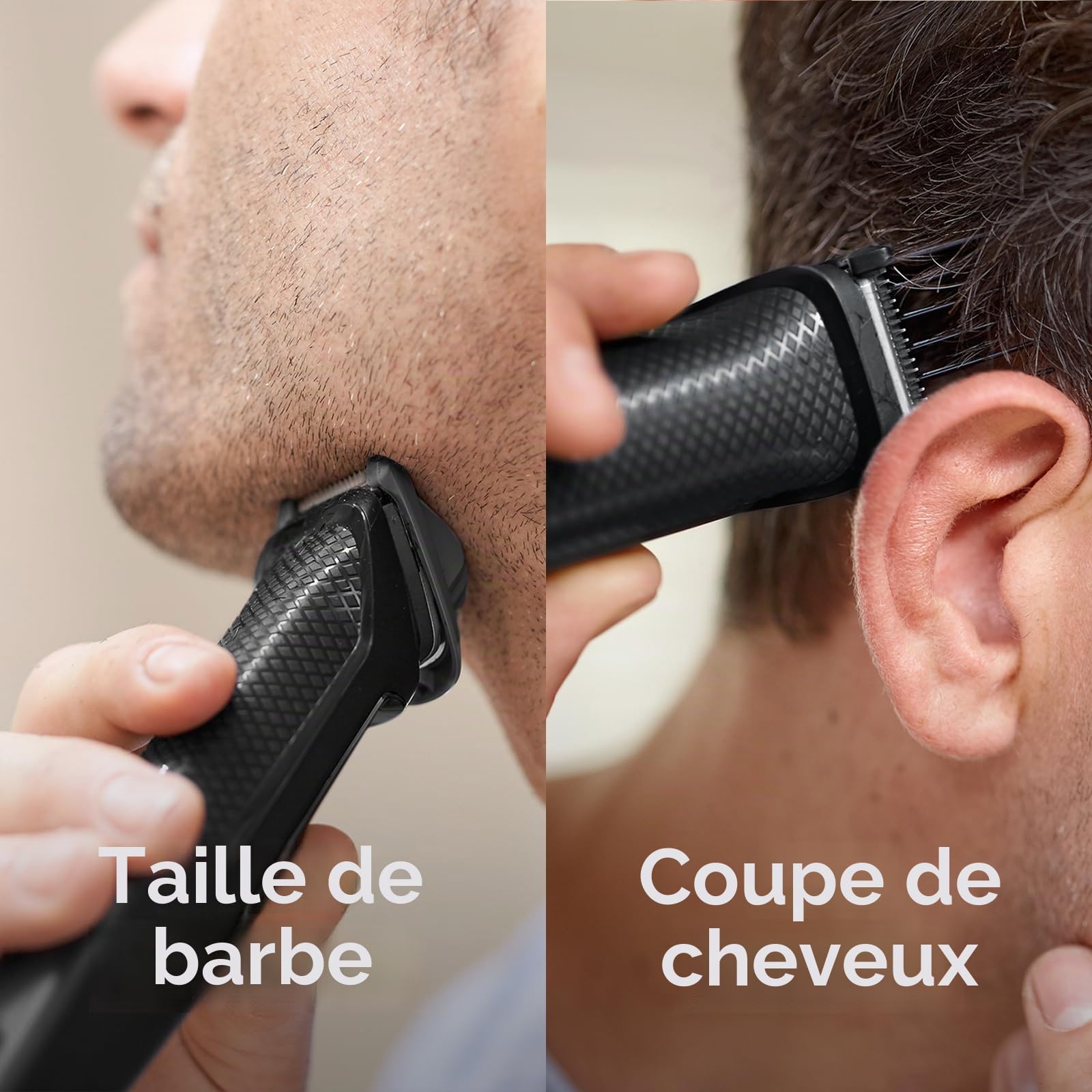 Philips Multigroom Série 3000, Tondeuse Multi-styles 7-en-1 pour Visage, Cheveux et Corps avec Technologie DualCut (Modèle MG3720/15)