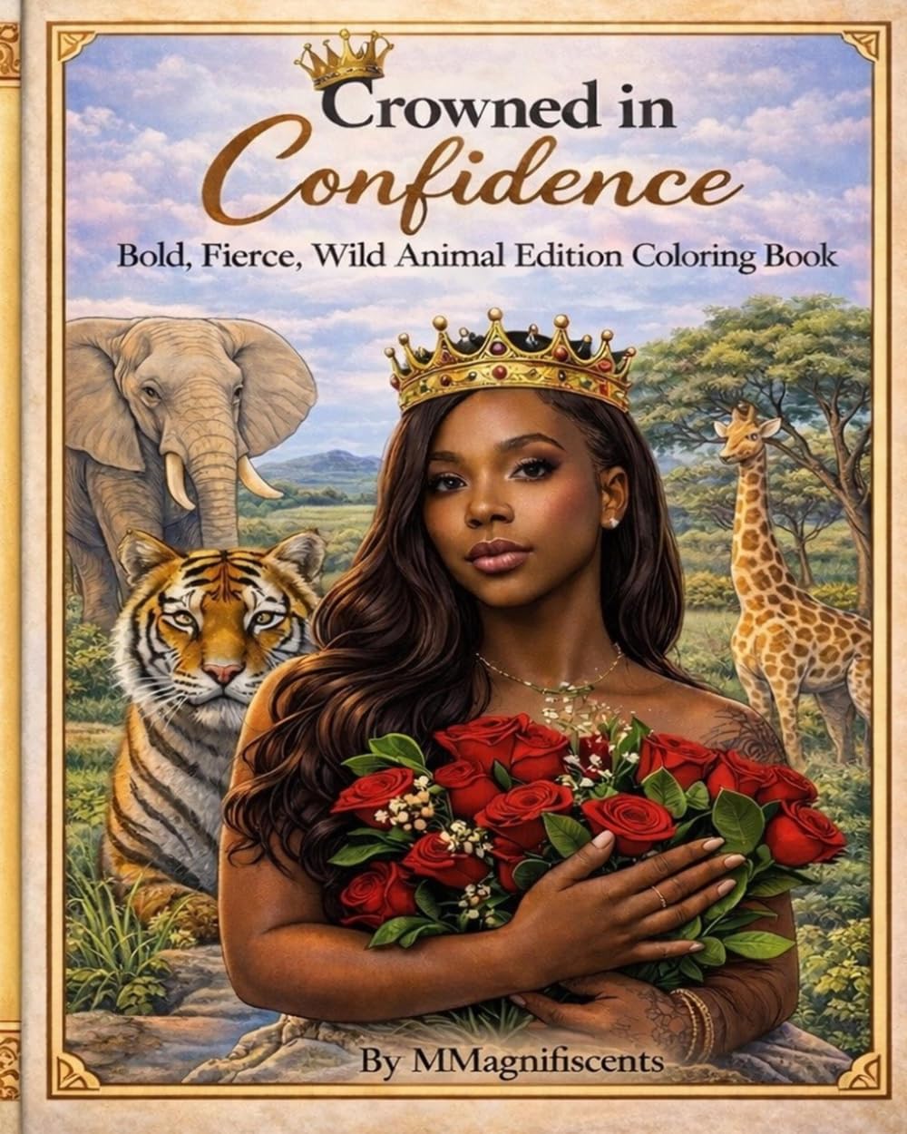 Crowned in Confidence: Bold, Fierce, Wild Animal Edition Coloring Book (Crowned in Confidence COLORING BOOKS)