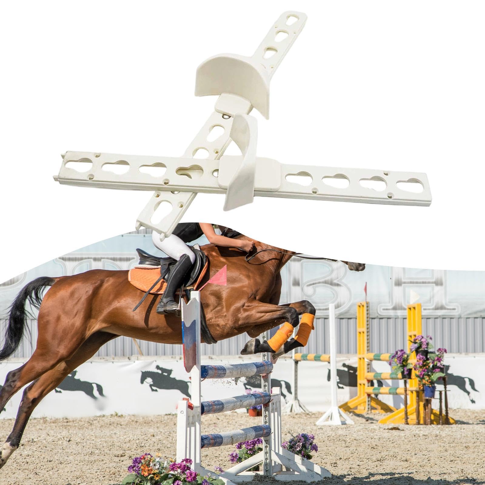 Conjunto de Obstáculos con Copa de Salto, Decoración Antideslizante, Salto Profesional para Caballos para Actividades Al Aire Libre, Caballo de Juguet